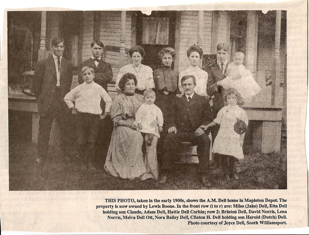 citizens A.M. Dell family early 1900s